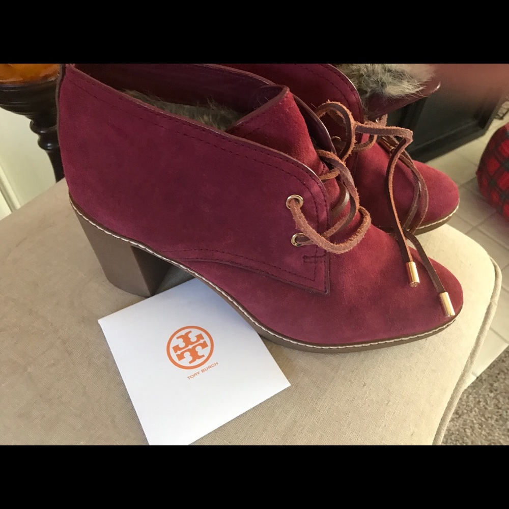 Tory Burch Suede Booties